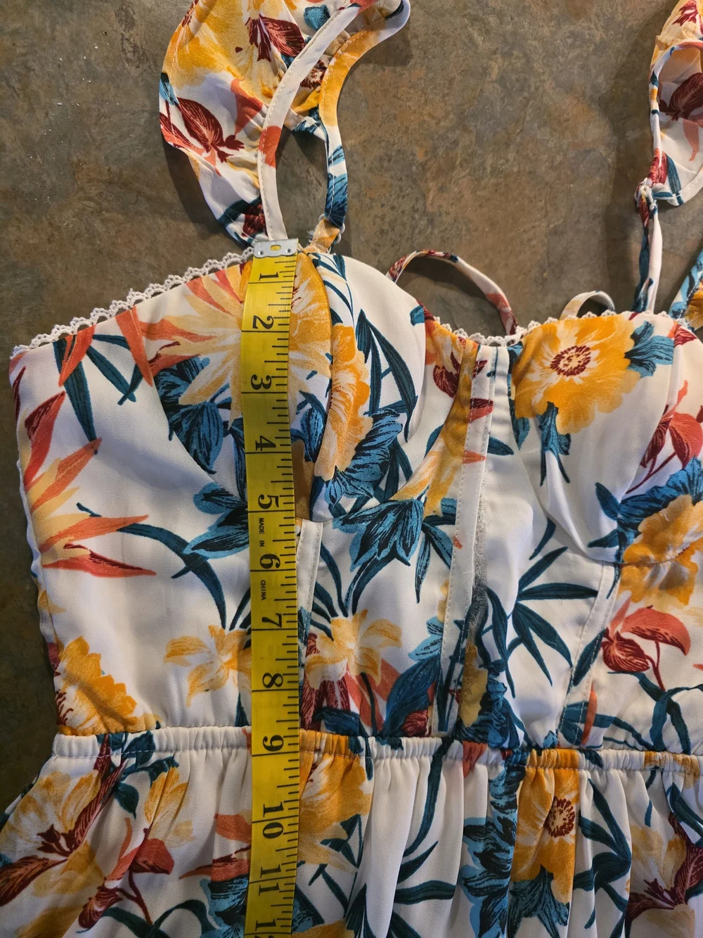 Lily Rose White Floral Lace-Up Back Maxi Dress - Picture 4 of 6